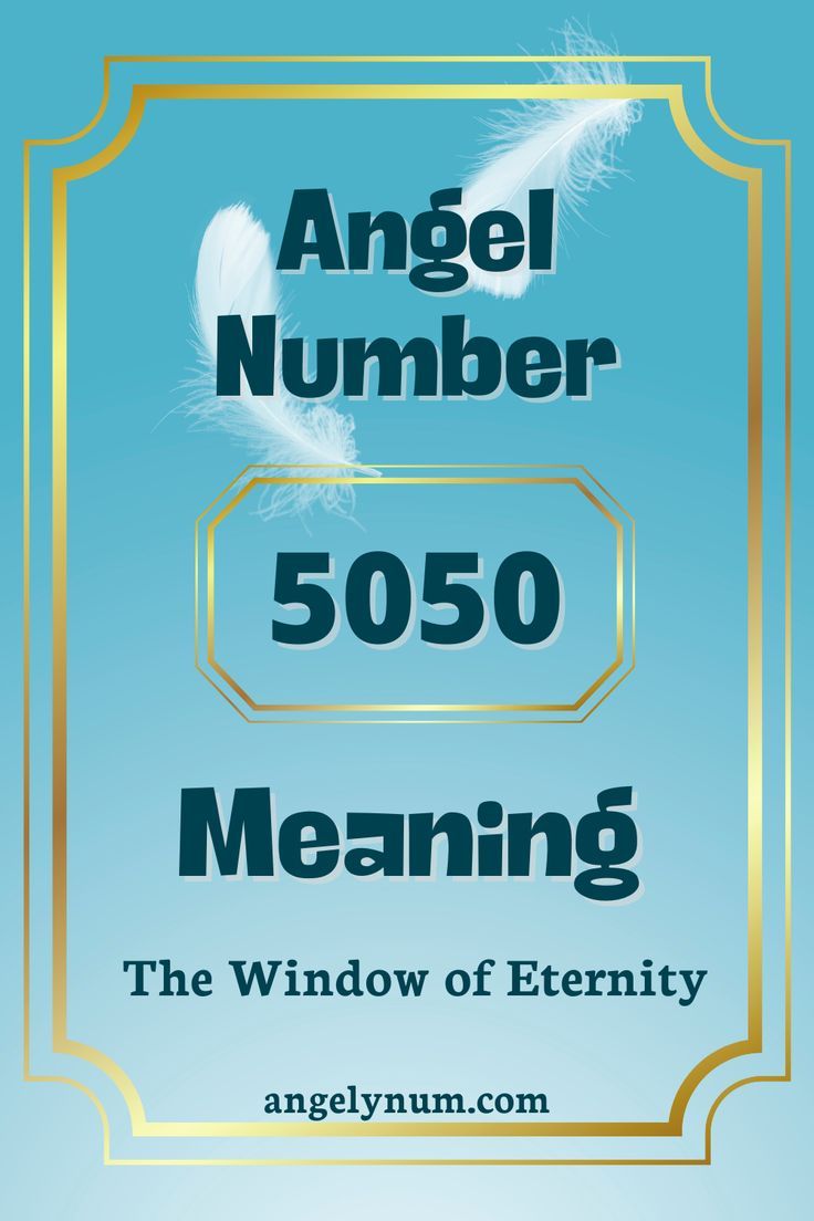 Numerología del ángel número 5050