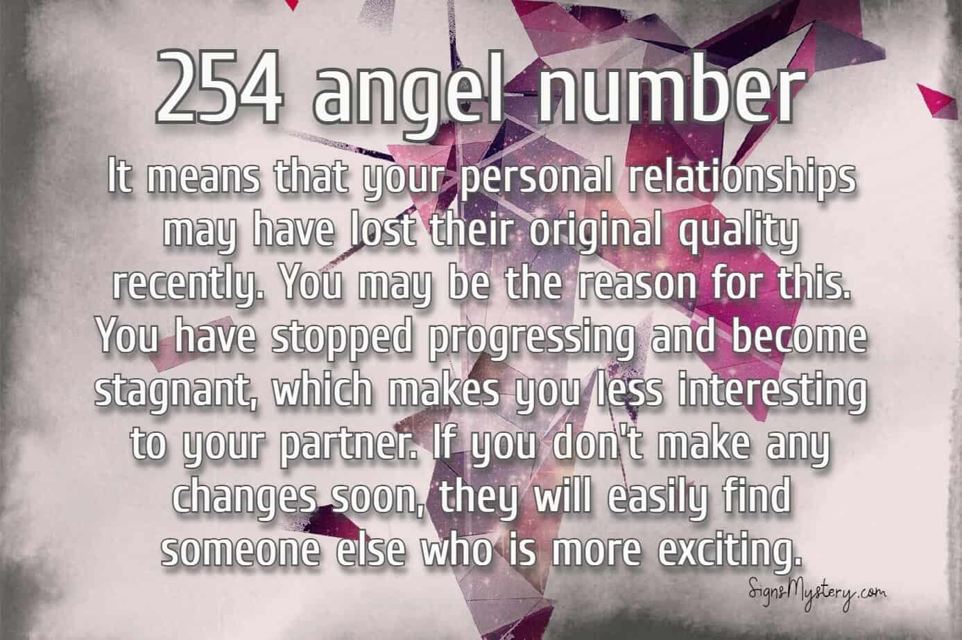 ¿Qué es el ángel número 254?