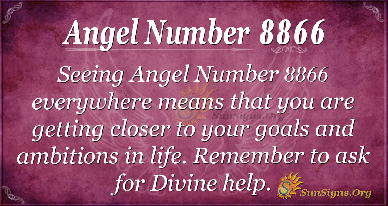 ¿Cuál es el significado del número de ángel 8866?